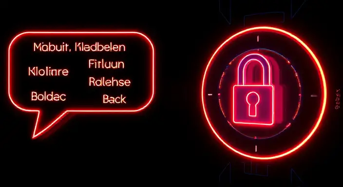 Two separate images: one showing speech bubbles with different languages written inside, representing multilingual support; the other showing a lock icon, symbolizing data security and GDPR compliance.