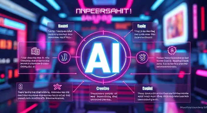 An infographic showing the advantages of Snack Prompt AI: user-friendly, diverse applications, time-saving, creative enhancement, personalization, and seamless integration.