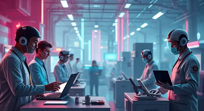 A diverse industry landscape showcasing professionals like teachers, marketers, developers, and healthcare workers using Snack Prompt AI for their tasks.