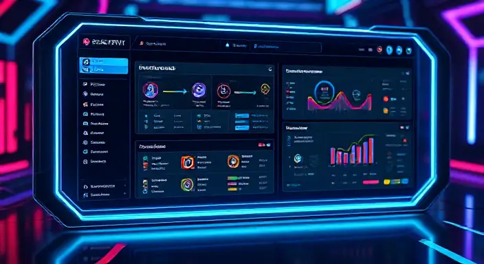 A sleek new tool interface showing the Advanced Prompt Customizer and Collaboration Dashboard, designed for enhanced teamwork and creativity.