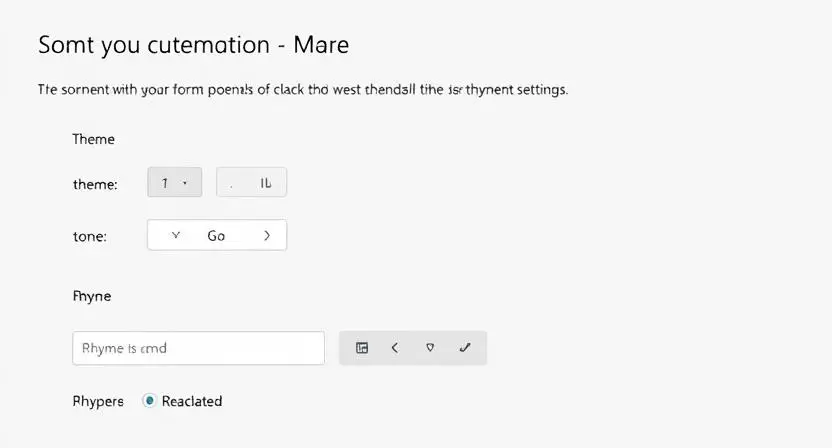 An image showing the customization options of an AI sonnet generator, such as theme, tone, and rhyme scheme settings.