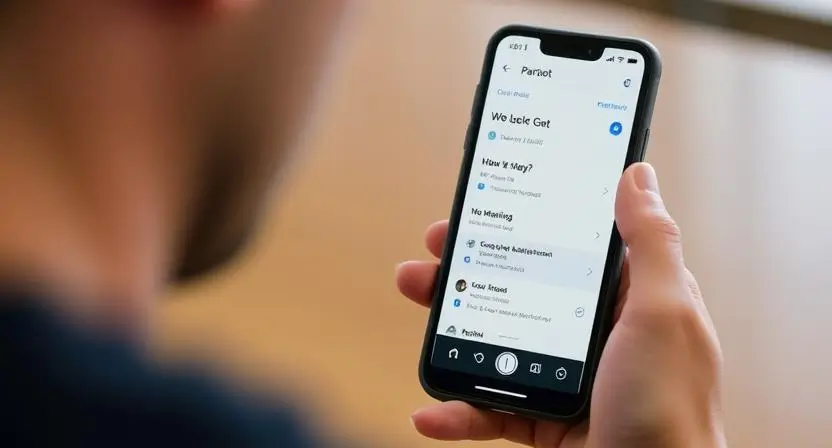 A user interacting with the Parrot AI App on a smartphone, using voice commands to schedule a meeting, while Google Assistant and Siri appear less responsive in the background.