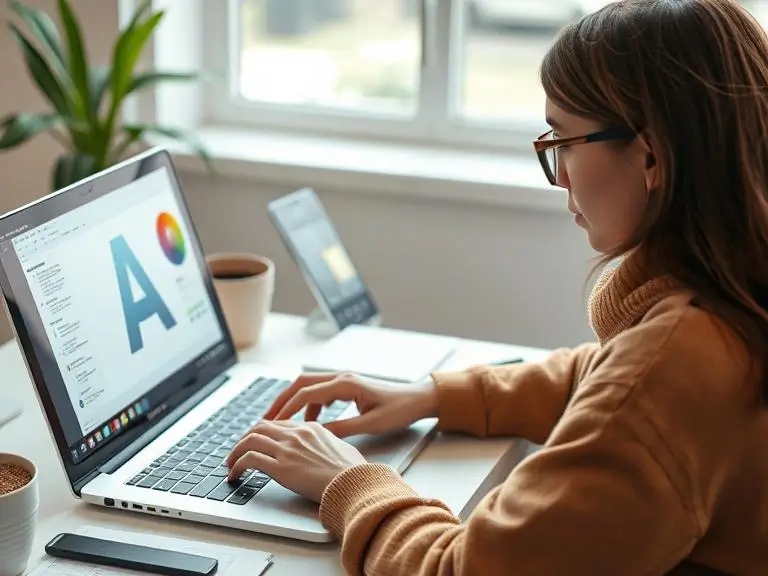 “A beginner using a laptop with an intuitive AI art tool interface on screen, clean workspace, friendly UI”
Use this image beside usability insights for visual representation.